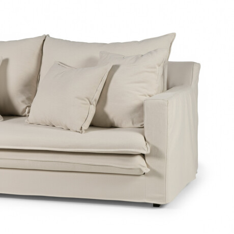 Sofá Gin con Funda - Tela Rústica - 2,5 cuerpos TD5260-1635 (Beige)