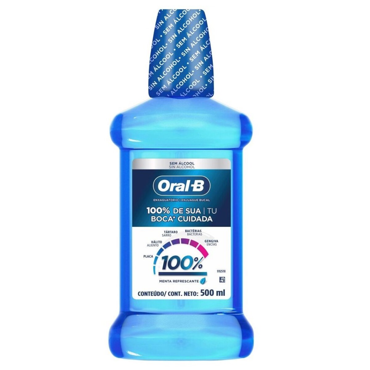 ORAL-B ENJUAGUE 100% MENTA REFRESCANTE F 