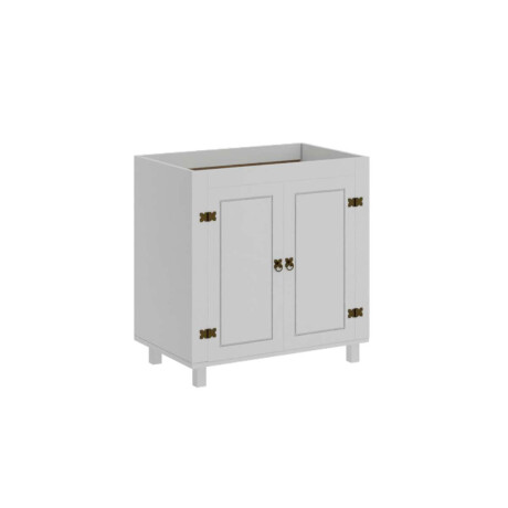 Bajo mesada 2 puertas Linea Mexicana Blanco Blanco
