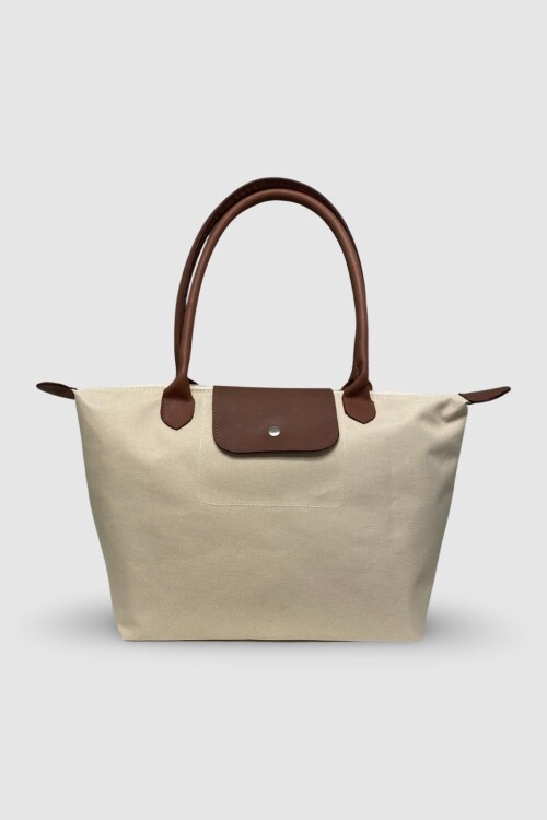 Bolso plegable Beige