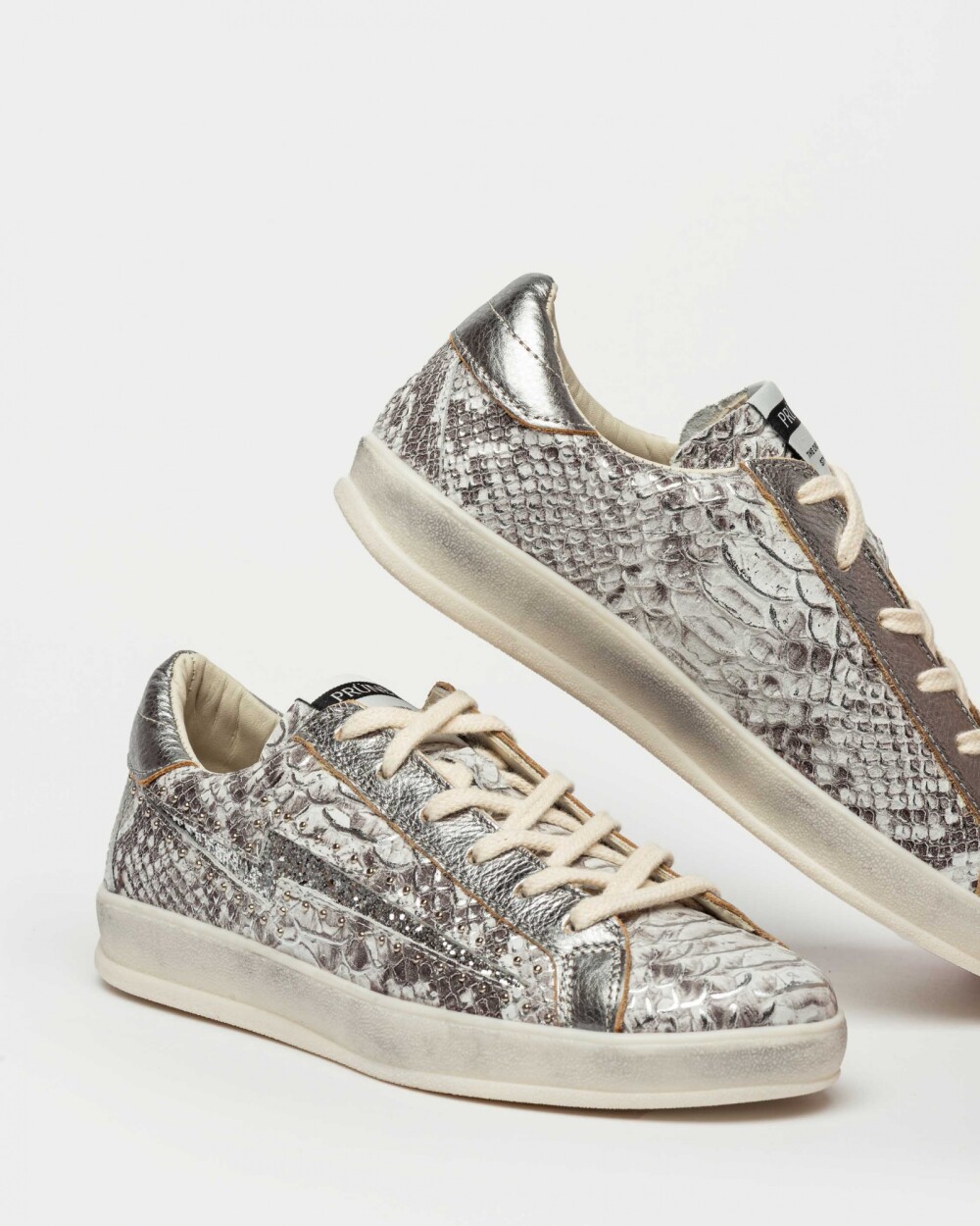 Sneaker Bowie En Snake Metalizado Metalizado