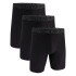 UA PERFORMANCE TECH - SOLID 9 IN 3PK BLA-001