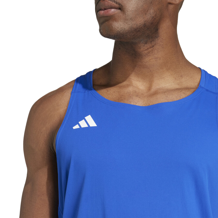 Musculosa de Hombre Adidas Adizero Running Azul Real