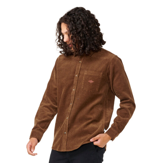 Camisa Rip Curl Classic Surf Cord - Marrón Camisa Rip Curl Classic Surf Cord - Marrón