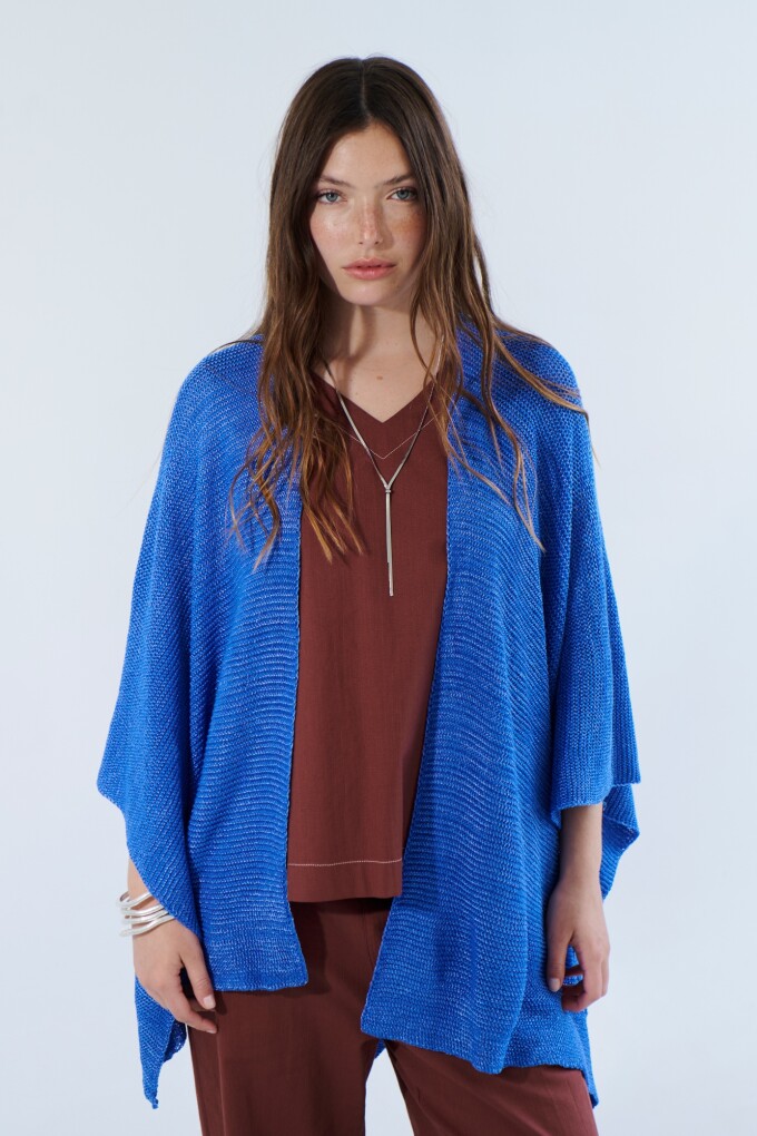 RUANA COTTON AZUL