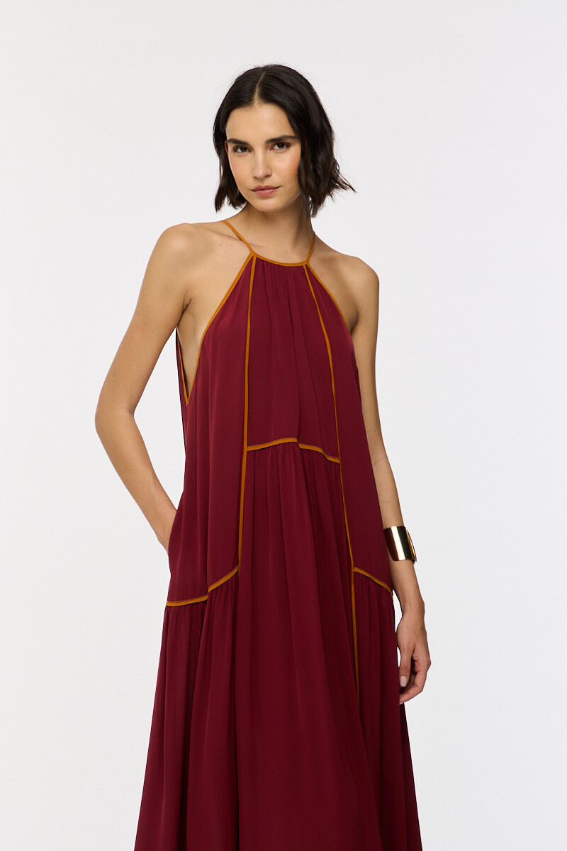 VESTIDO LARGO Rojo