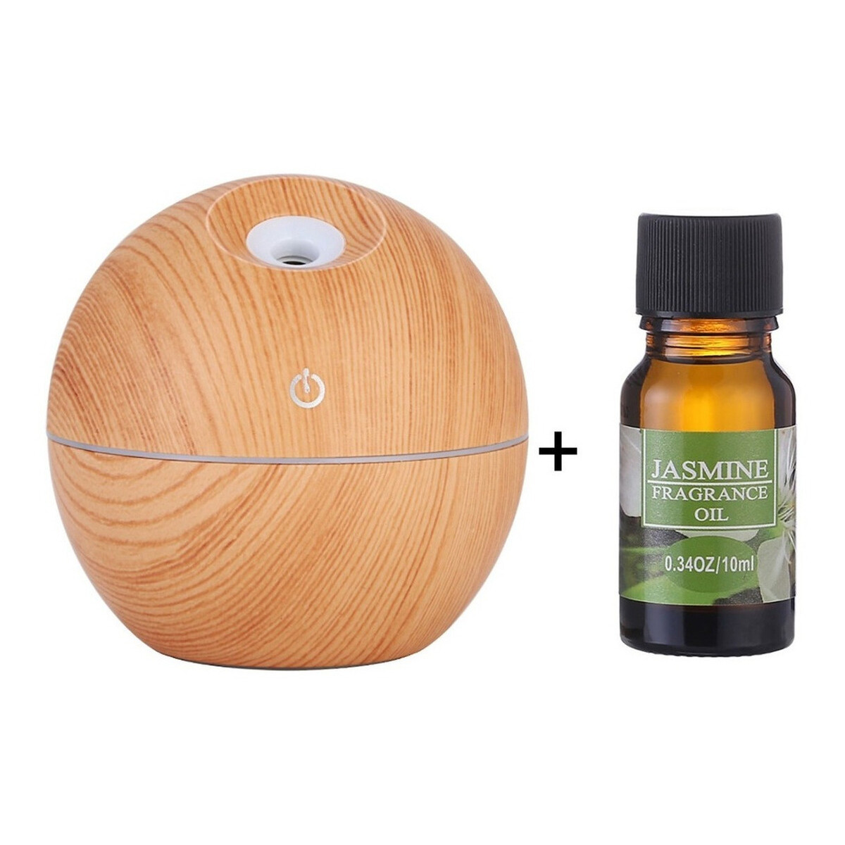 Difusor Aromas Ultrasónico Usb Humidificador + 6 Esencias - Variante Claro Jazmín 