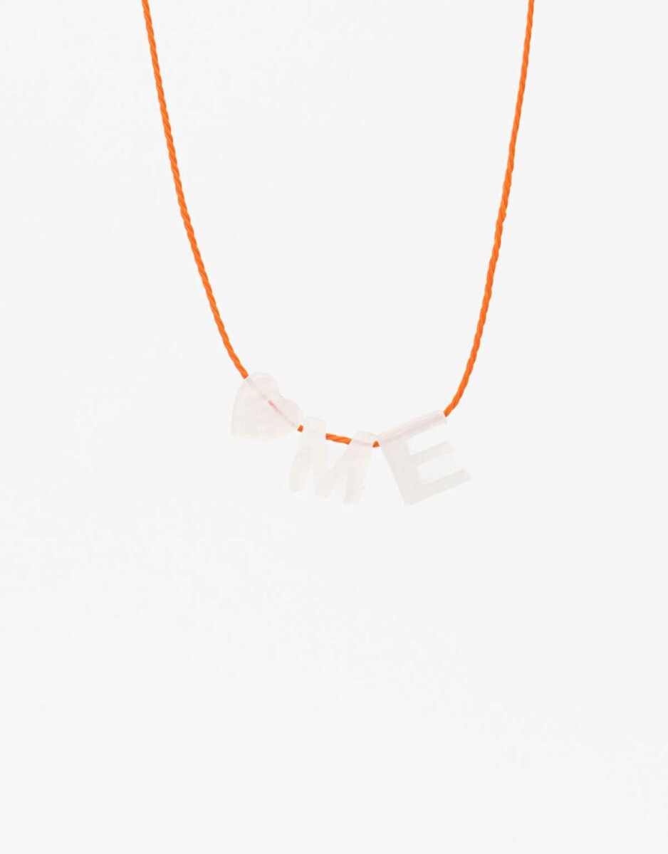 Collar Corto Nácar Me - Naranja Claro 