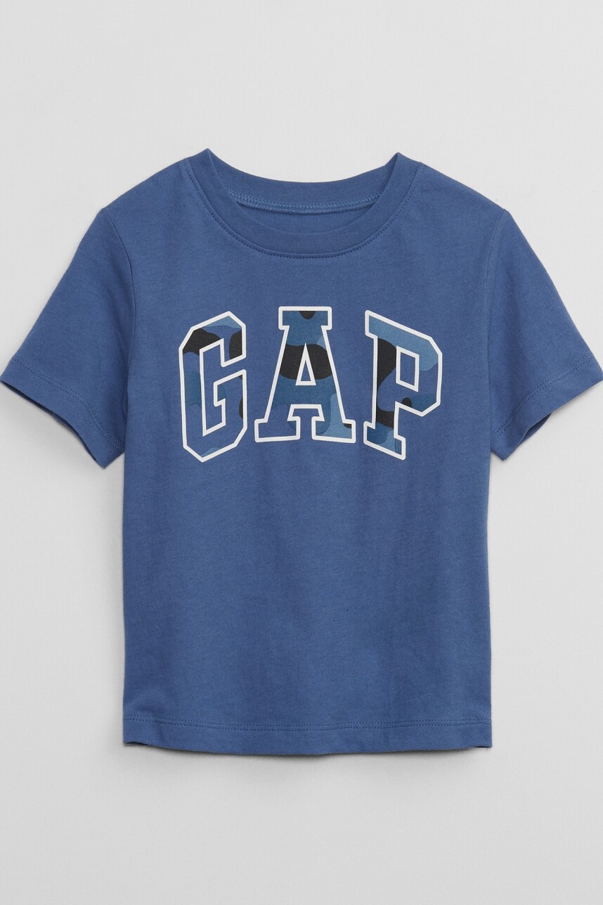 Remera Logo Gap Manga Corta Toddler Niño Comet Blue