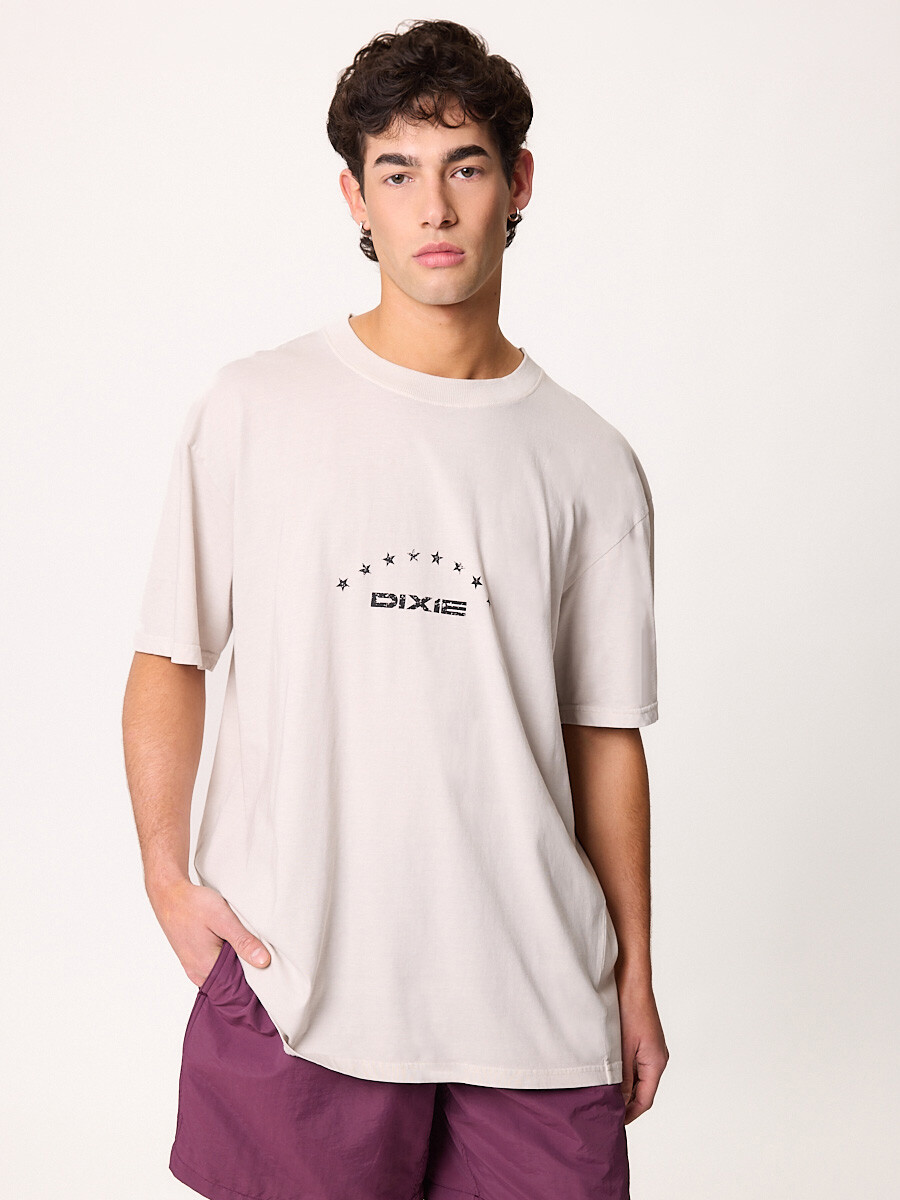 T-SHIRT M/C COSTA DE ORO DIXIE Gris Claro