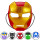 Máscara Hasbro Marvel Avengers Ironman Spiderman Hulk Iron Man