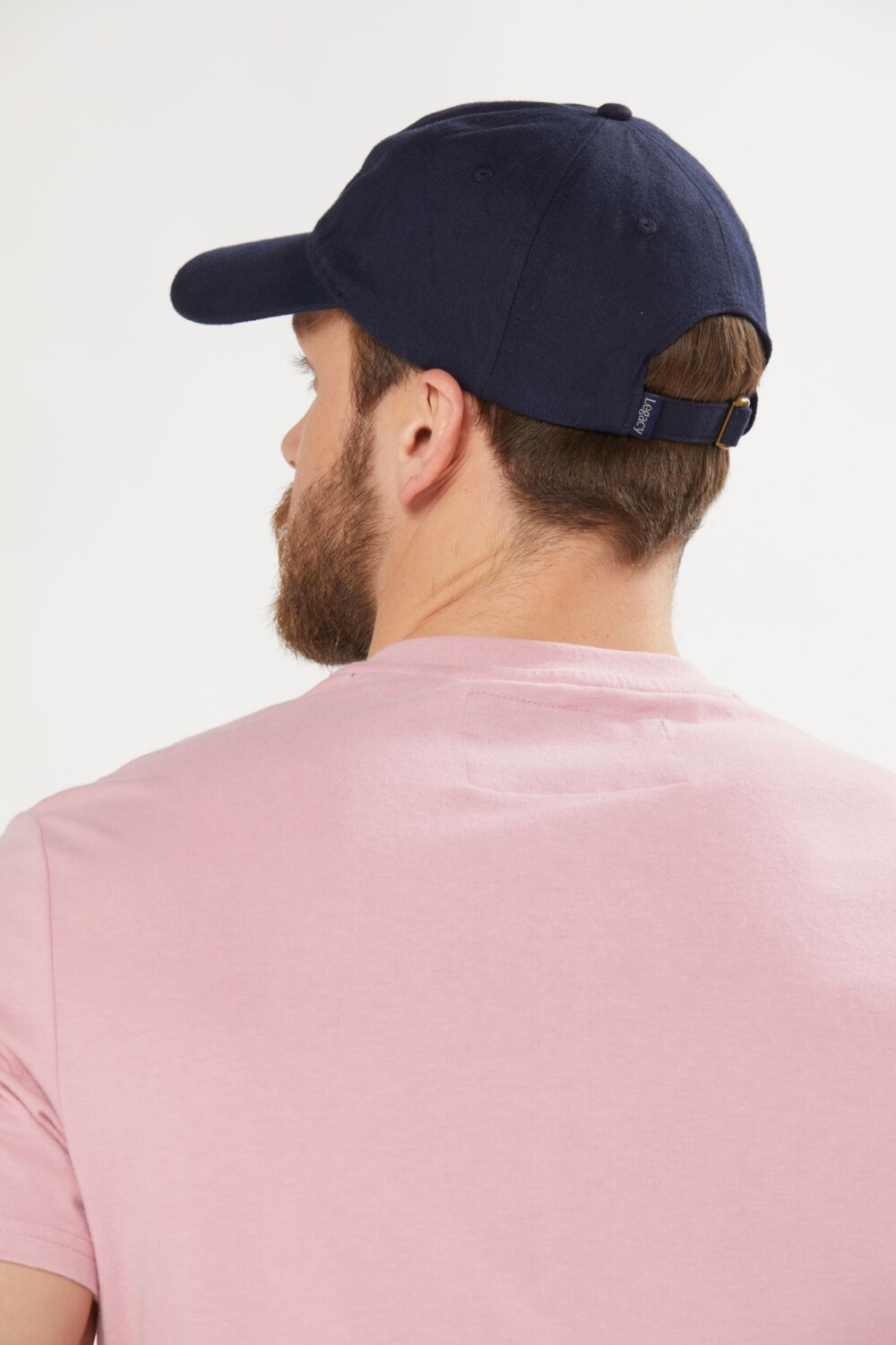 GORRO DE LONA CON BORDADO Azul