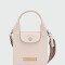 Longchamp - Bolso bandolera de cuero, Le Pliage du Jardinier Beige