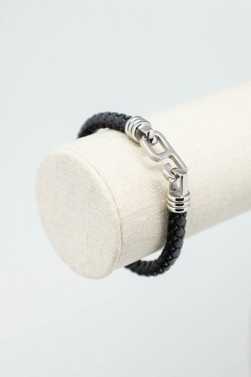 Pulsera cuero - Negro 