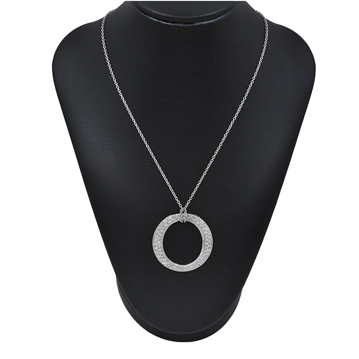 Colgante En Oro 18K Blanco Y Brillantes 