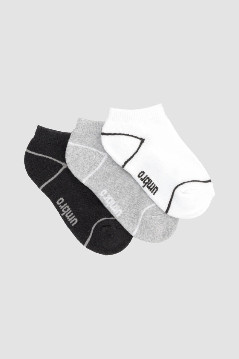 Medias Cortas Half terry pack x3 Umbro Junior - 592 