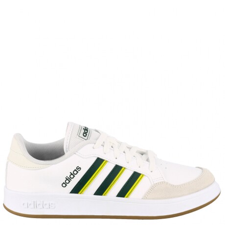 Championes de Hombre Adidas Breaknet Court Blanco - Verde - Gris