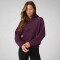 Polera Cozy Fleece Hoodie Mujer Oxblood
