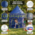 Carpa Casita Infantil Castillo Tipi Casa Para Niños Plegable Imback Color Azul Carpa Casita Infantil Castillo Tipi Casa Para Niños Plegable Imback Color Azul