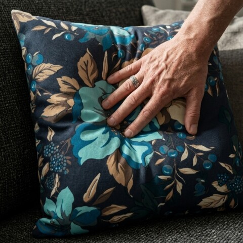 Almohadón Decorativo 45x45 cm - Flores 04 - Cojín Suave para Cama y Living Almohadón Decorativo 45x45 cm - Flores 04 - Cojín Suave para Cama y Living