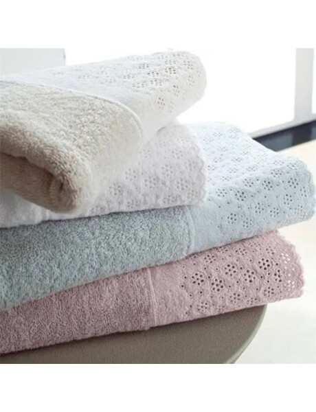 TOALLA ROSTRO APLIQUE LOVELY BUDDEMEYER - 500G PLATA 48X90 TOALLA ROSTRO APLIQUE LOVELY BUDDEMEYER - 500G PLATA 48X90