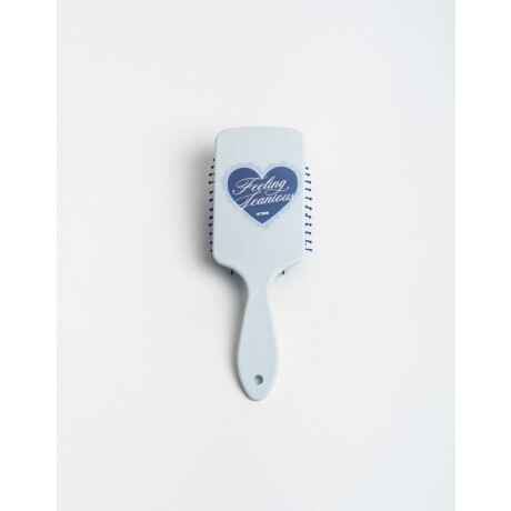 Cepillo De Pelo Cuadrado Con Acabado Soft Touch Y Estampa Feeling Jeanious Combinacion Bicolor