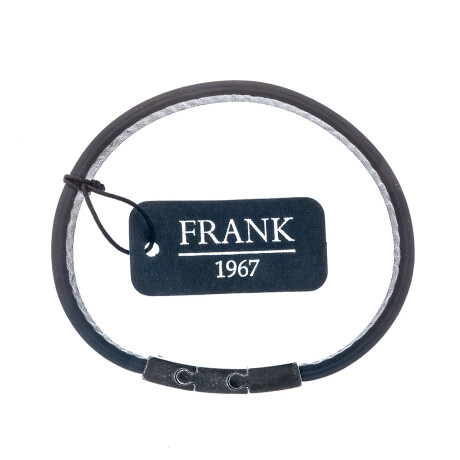 Pulsera de cuero y acero, FRANK Pulsera de cuero y acero, FRANK