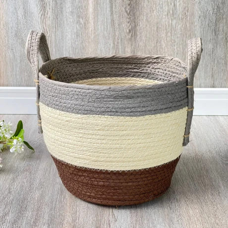 Canasto Cesto Yute Natural Caubi Alto 22cm x Ø 28cm Canasto Cesto Yute Natural Caubi Alto 22cm x Ø 28cm