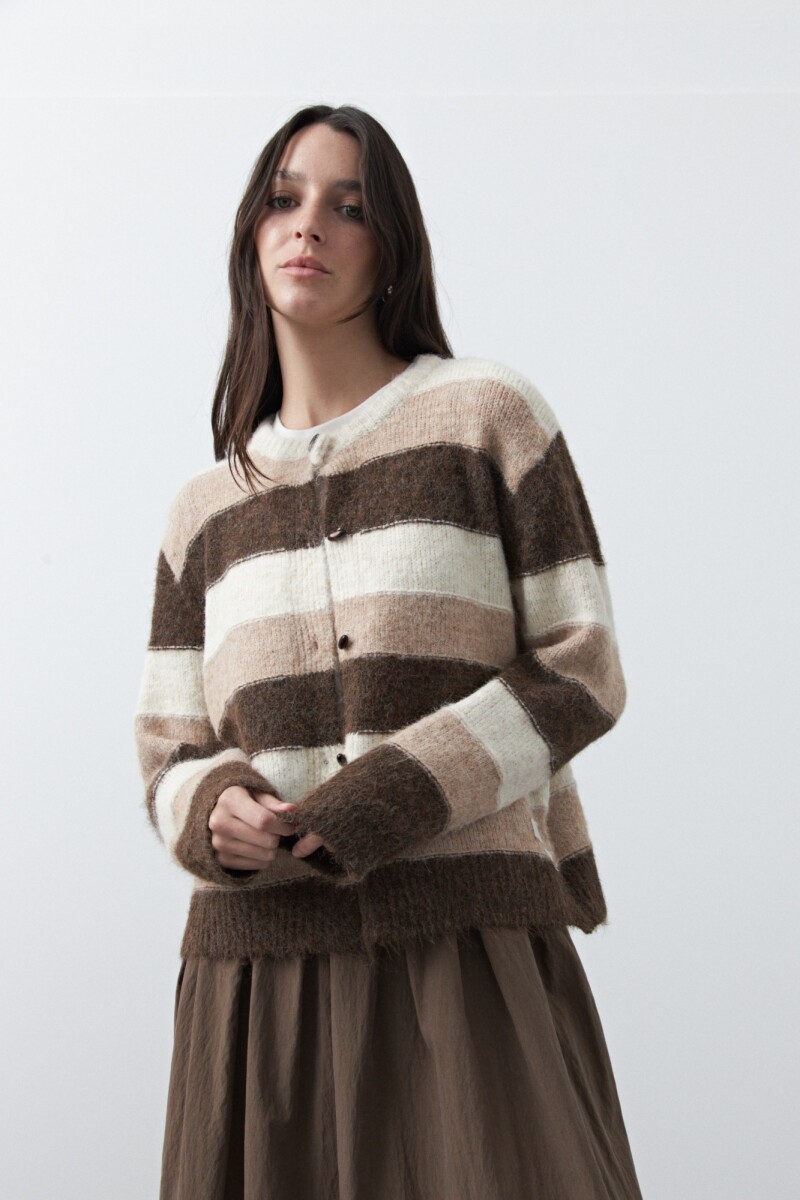 CARDIGAN FROST Chocolate