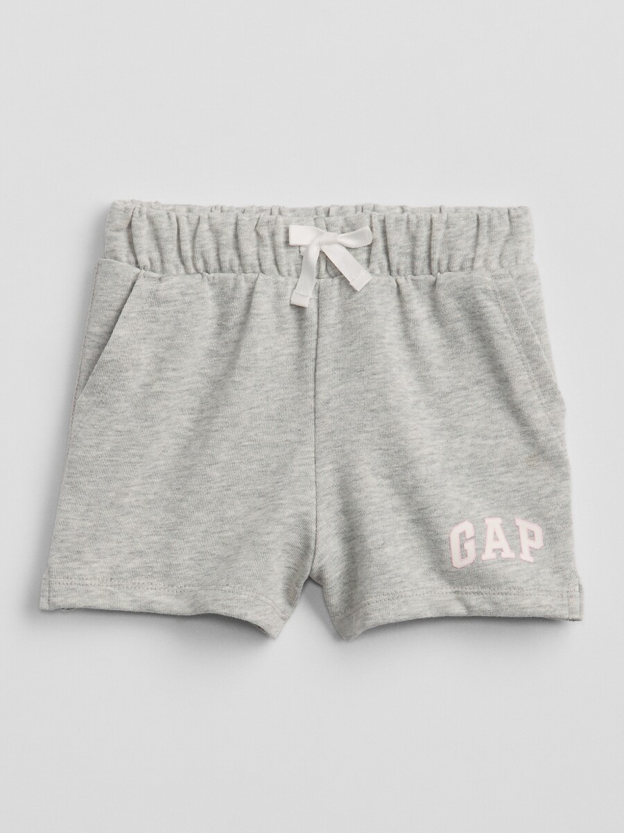 Short Deportivo Logo Gap Toddler Niña - Light Heather Grey B08 
