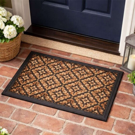 Felpudo Coco/Goma 40X60Cm H.1Cm Trama Flor
