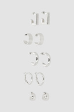 Pack de aros x 5 Plata