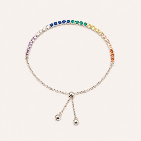 Pulsera Tenis Colors - Plata 925 Pulsera Tenis Colors - Plata 925