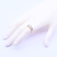 Anillo oro 18k 2 tonos con brillantes y diamantes. Anillo oro 18k 2 tonos con brillantes y diamantes.