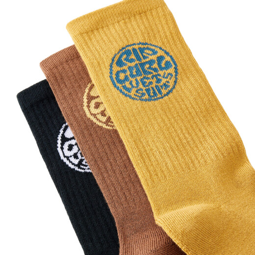 Medias Rip Curl Wetty Crew Sock 3-Pk Medias Rip Curl Wetty Crew Sock 3-Pk