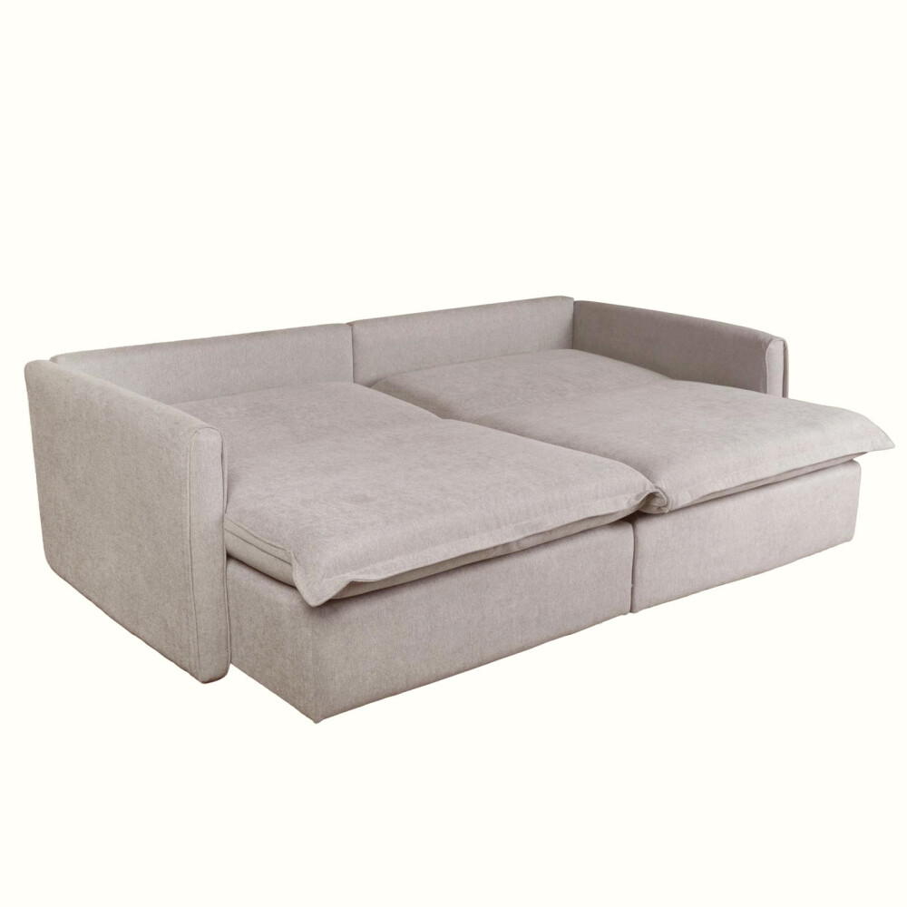 SOFÁ CAMA 3 CUERPOS TELA NATURAL-BEIGE VERONA BEIGE