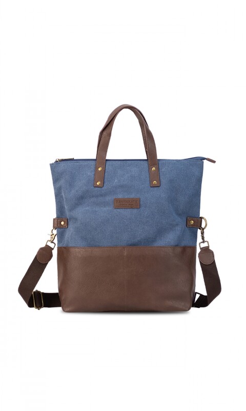 CARTERA PERLA DENIM C/ CAFE