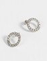 Aros Pasantes Con strass Aros Con Strass - Plateado