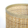 LAMPARA MIMBRE BEIGE P/MESA 15X22CM Unica