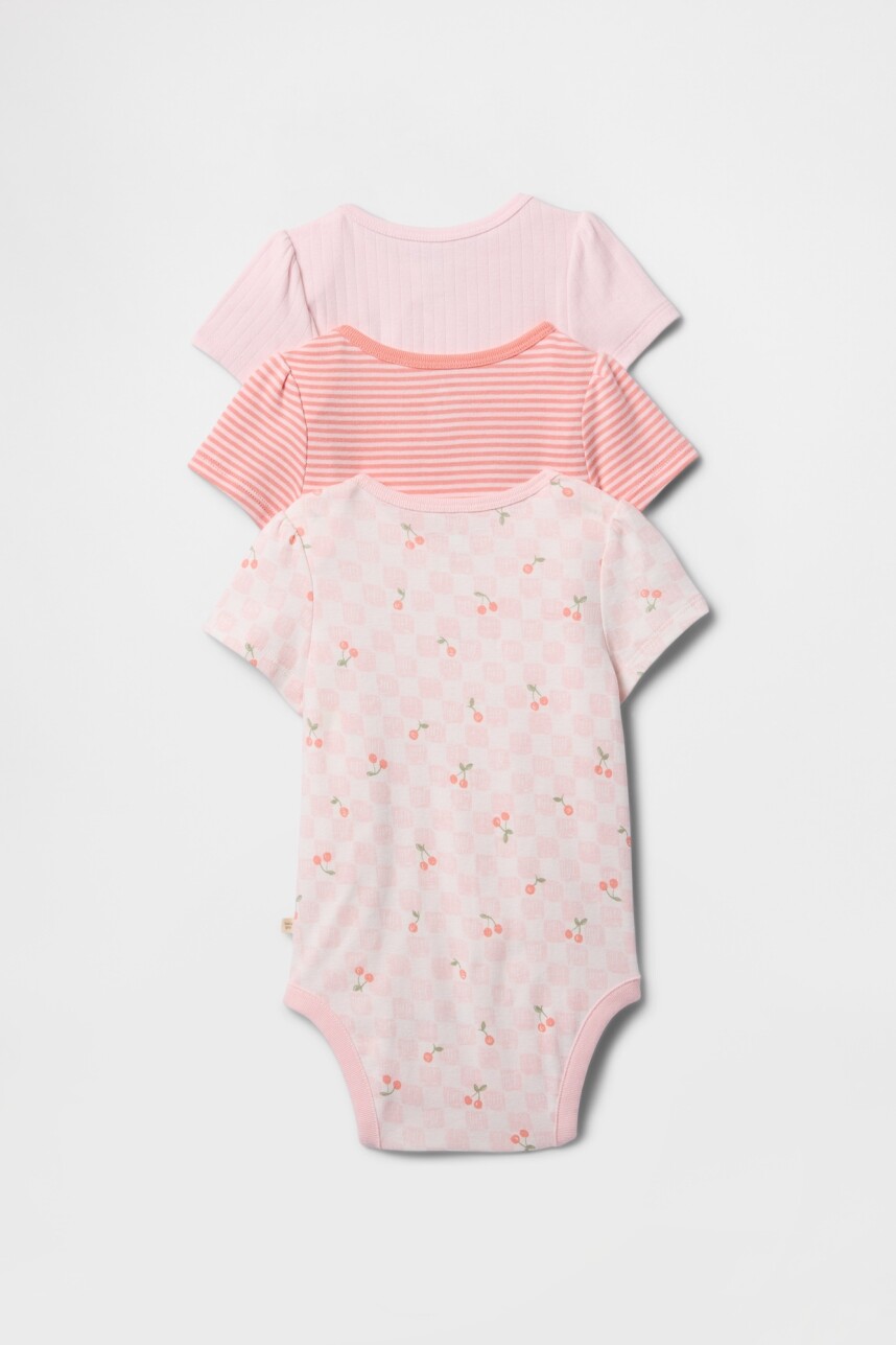 Bodies Pack X3 Bebé Cherry Blossom