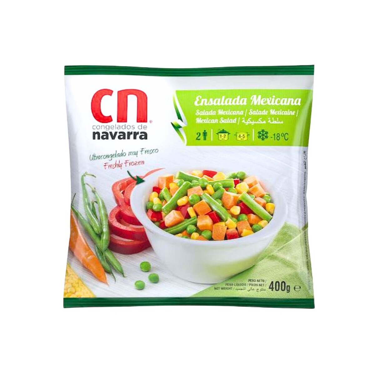 Ensalada México Congelados del Navarra - 400 g 