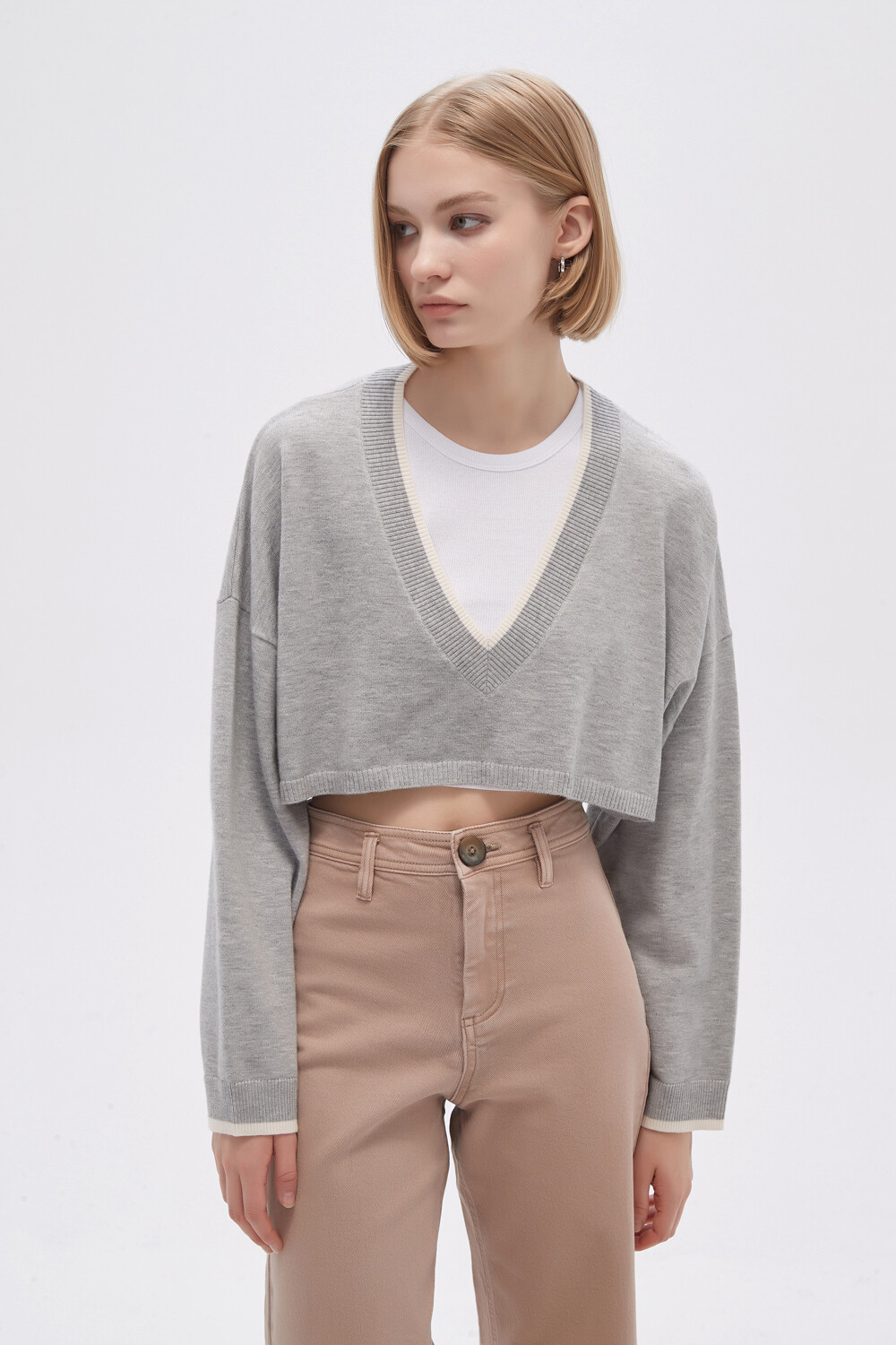 Sweater Liny Gris Melange