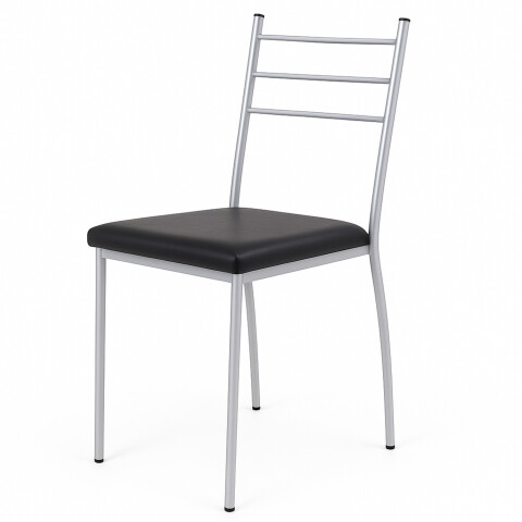 Silla Gitana Acolchonada Con Hierro, Soportan 150 Kg NEGRO