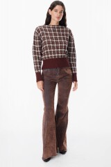 Sweater Chart Chocolate/Bordeaux