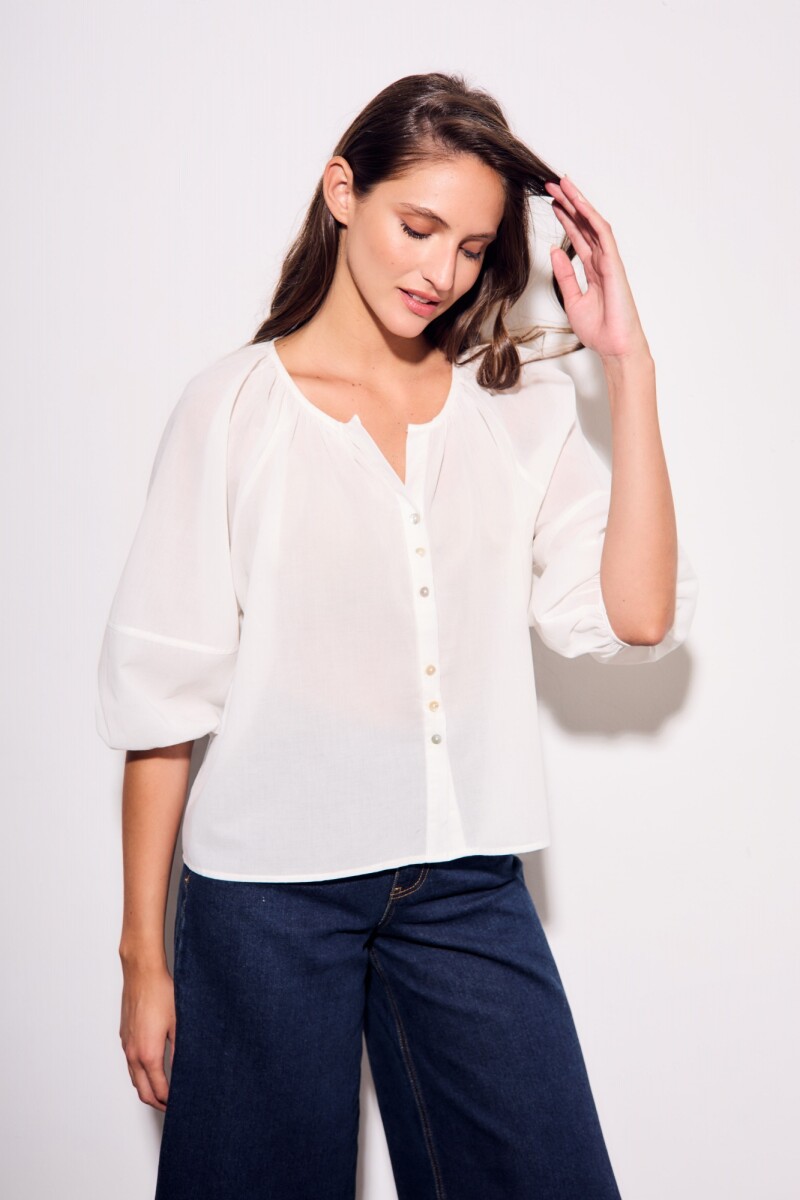 Blusa Algodón Crudo