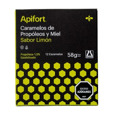 Apifort Caramelos De PropÛleos Y Miel Li x 12 CAR Apifort Caramelos De PropÛleos Y Miel Li x 12 CAR