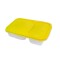 VIANDA RECTANGULAR 2 DIVISIONES JOLLY FRESHLIFE 0,8L AMARILLO