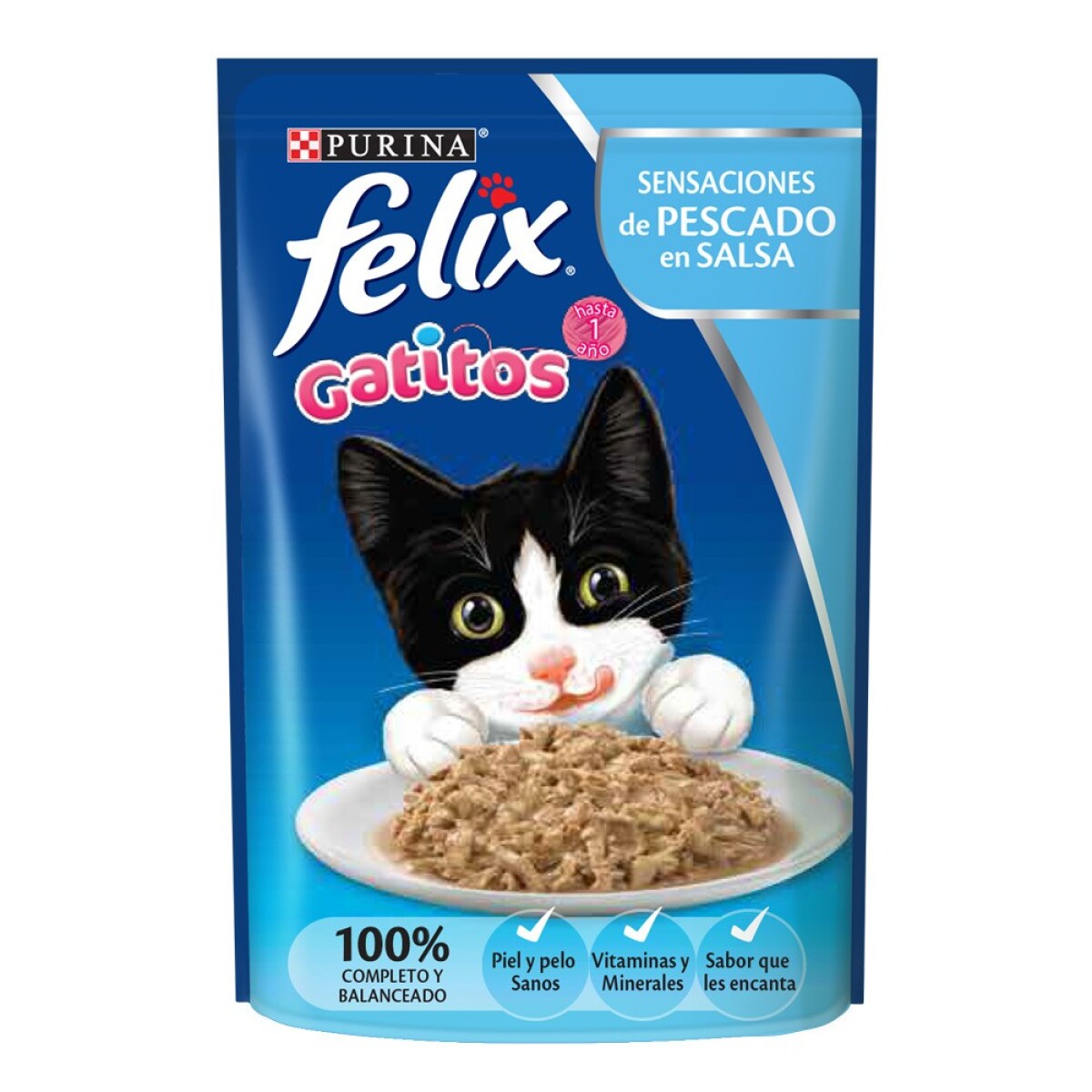 ALIMENTO HÚMEDO FELIX GATITOS POLLO EN SALSA 85G 