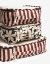 Porta Cosméticos Set Organizador De Viaje - Combinacion Tricolor