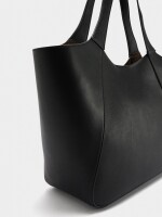 Bolso Shopper Con Bolsa Extraíble negro